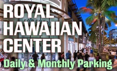 royal hawaiian center honolulu parking.